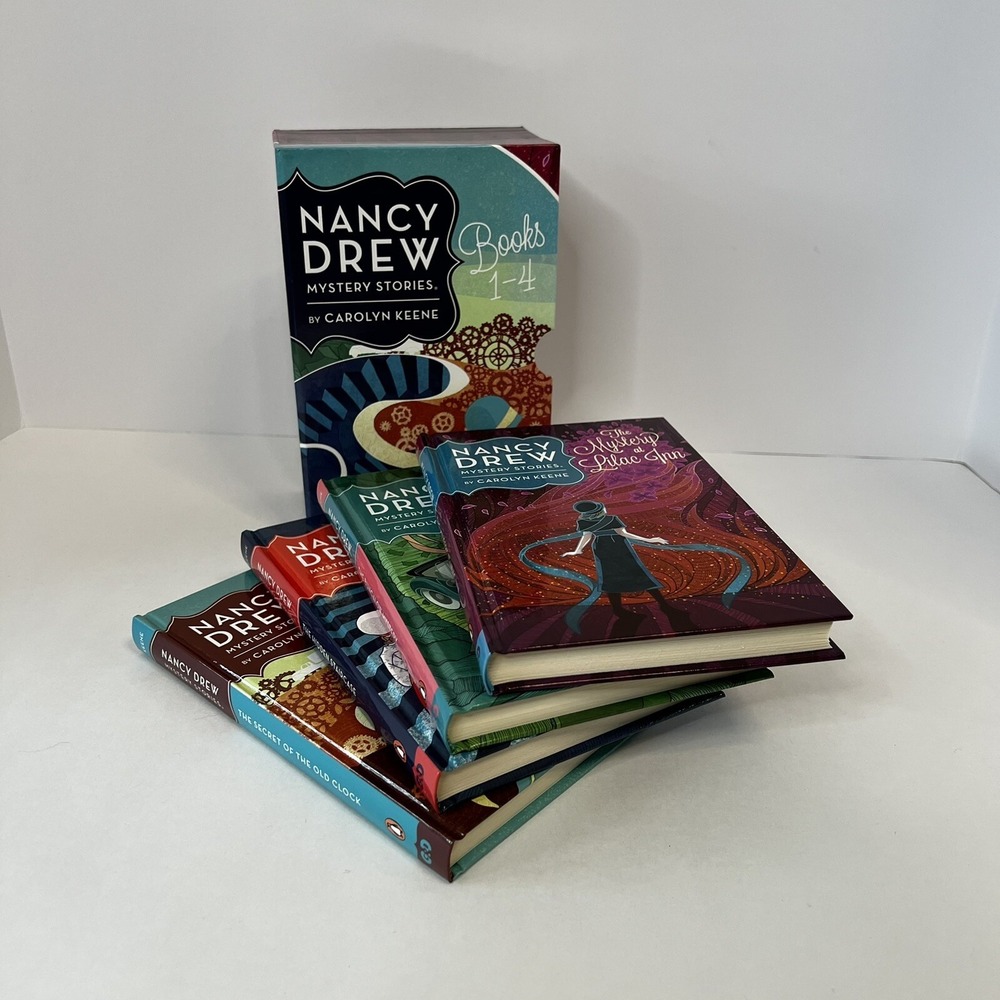 Nancy Drew Mystery Stories Book 1-4 Hardcover Box Set Carolyn Keene 2014 Edition
